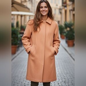 Moppy Vintage Cashmere & Wool Cape Coat – US Size 12 – Timeless Vintage Elegance